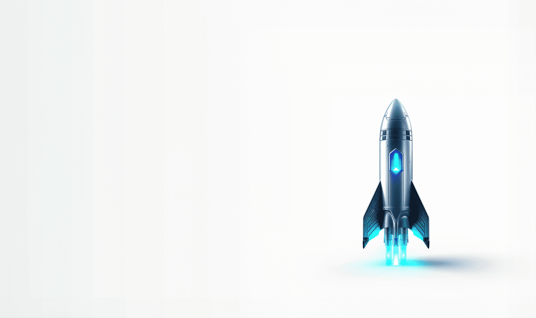 Background with rocketship